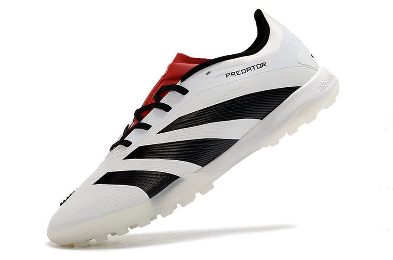 Chuteira Society Adidas Predator Elite 24 TF - Branca e Preta