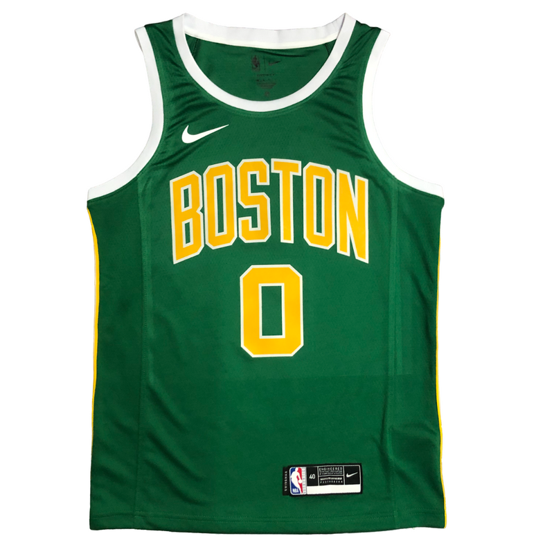 Regata NBA Boston Celtics Gold Nike Authentic Tatum 0 - Verde