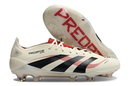 Chuteira Adidas Predator Elite FG - Bege,  Preta e Vermelha