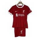 Conjunto Infantil Liverpool Home 23/24 - Vermelho