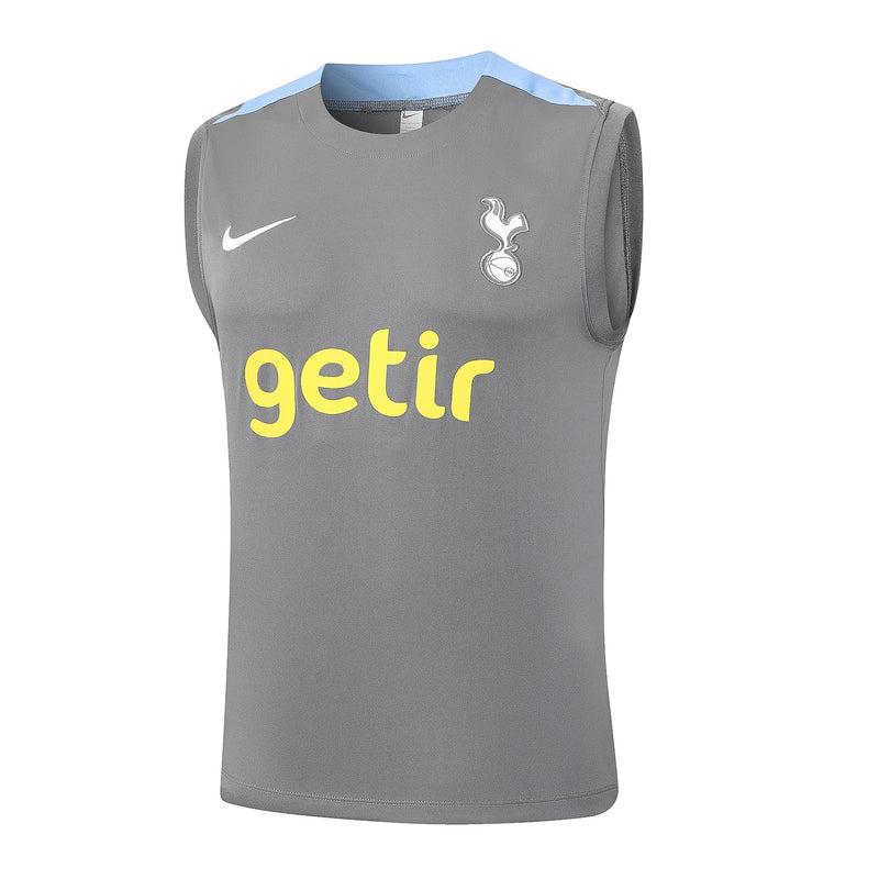 Conjunto Regata Tottenham 2024/25 - Cinza e Preta
