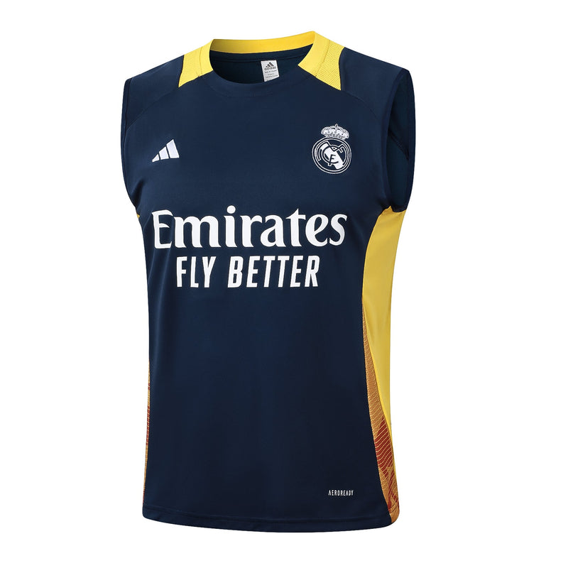 Conjunto Regata Real Madrid 2024/25 - Azul e Amarela