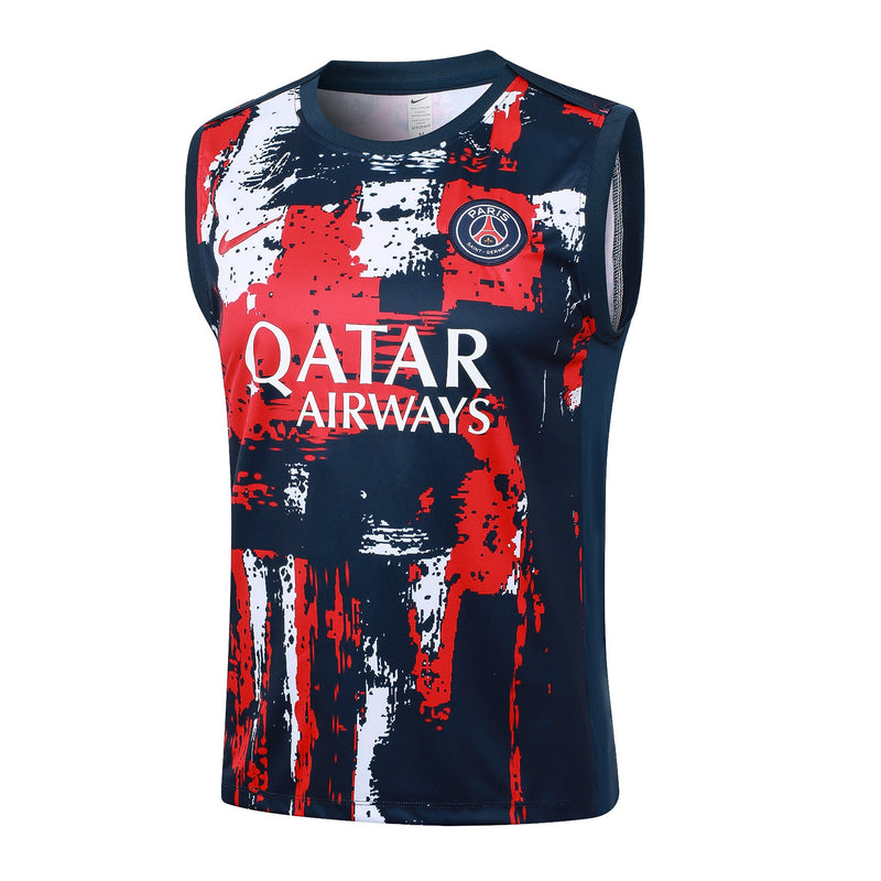 Conjunto Regata Paris Saint Germain 2024/25 - Azul e Vermelha