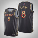 Regata NBA Chicago Bulls Edition 20-21 Nike Authentic Lavine 8 - Preta