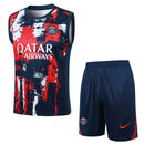 Conjunto Regata Paris Saint Germain 2024/25 - Azul e Vermelha