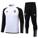 Conjunto Treino Real Madrid 23/24 - Branco/Preto