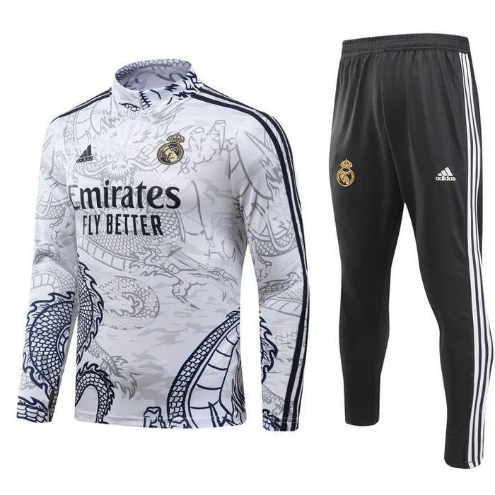 Conjunto Treino Real Madrid Dragon 23/24 - Branco
