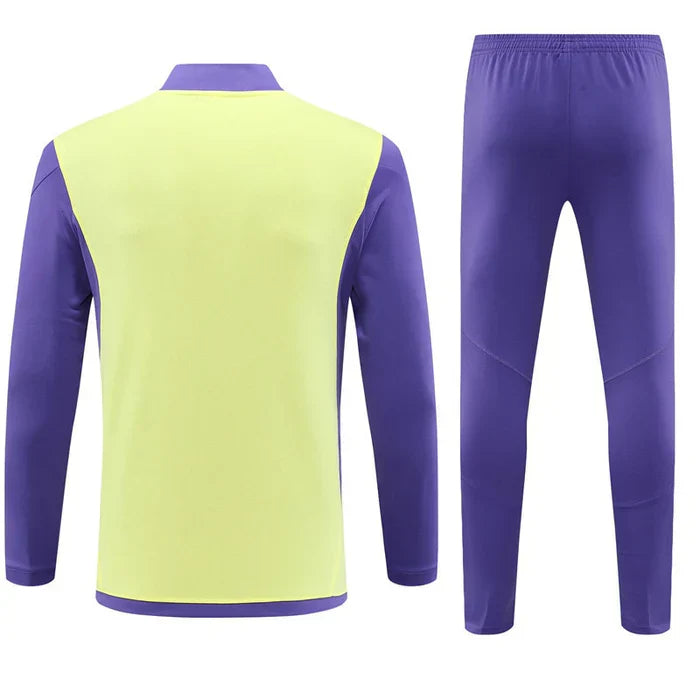 Conjunto Treino Real Madrid 23/24 - Roxo/Amarelo