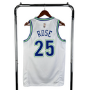 Regata NBA Timberwolves Retrô Nike Authentic Rose 25 - Branca