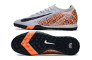 Chuteira Society Nike Air Zoom Mercurial Vapor 16 Elite TF - Cinza e Laranja