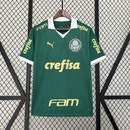 Camisa Palmeiras Home + All Sponsors 23/24 s/n° Torcedor Masculina - Verde