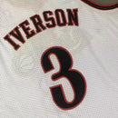 Regata NBA Philadelphia 76ers Retrô 1997 - 1998 Nike Authentic Iverson 3 - Branca