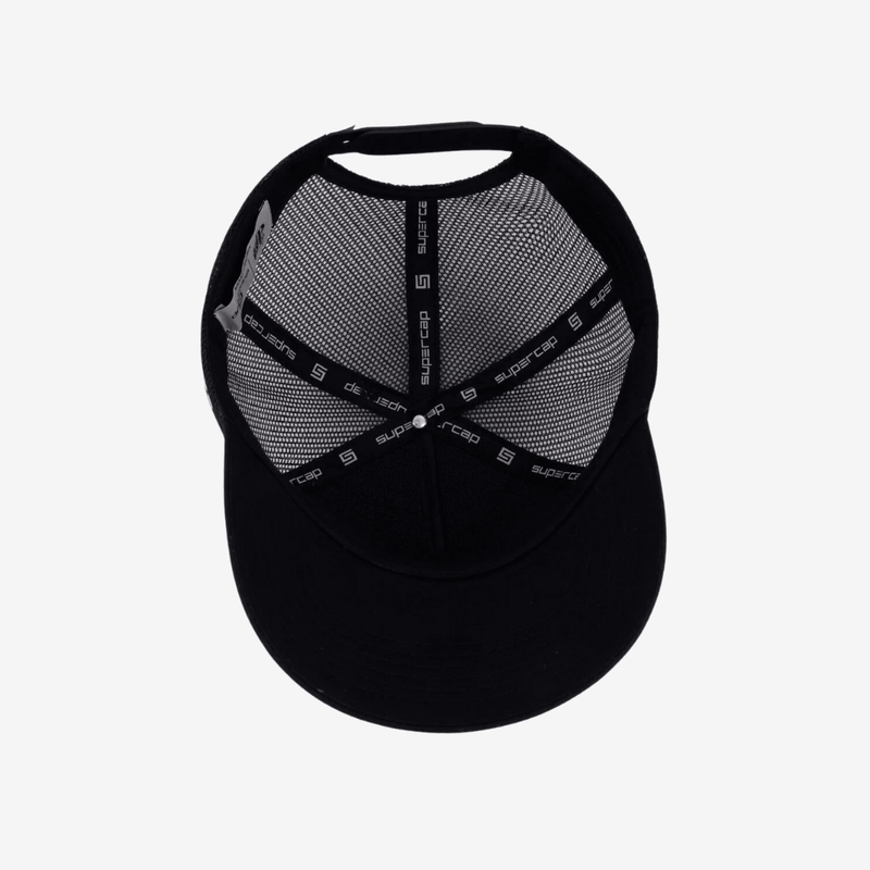 Boné Peixão Trucker Preto e Branco