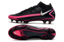 Chuteira Campo Nike Phantom GT Elite Dynamic Fit FG Black/Pink - Cano Alto