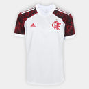 Camisa Flamengo Away 21/22 Torcedor Adidas Masculino - Branco e Vermelho