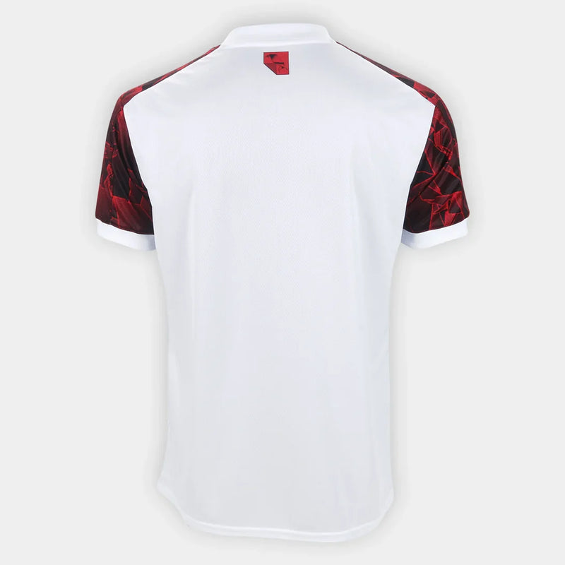 Camisa Flamengo Away 21/22 Torcedor Adidas Masculino - Branco e Vermelho