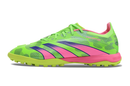 Chuteira Society Adidas Predator Elite TF - Verde e Rosa