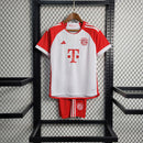 Kit Infantil Bayern Home 23/24 - Branco/Vermelho