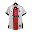 Camisa Paris Saint Germain PSG Retrô Away 98/99 Torcedor Nike Masculina - Branco, Azul e Vermelho