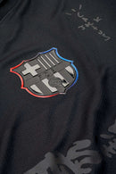 Camisa Barcelona X Travis Scott Home Edição Especial 24/25 - Torcedor Nike Masculino - Preto