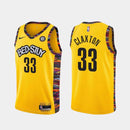 Regata NBA Brooklyn Nets Edition 20/21 Nike Authentic Claxton 33 - Amarela