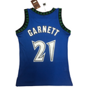 Regata NBA Retrô Timberwolves Mitchell & Ness Authentic Garnett 21 - Azul