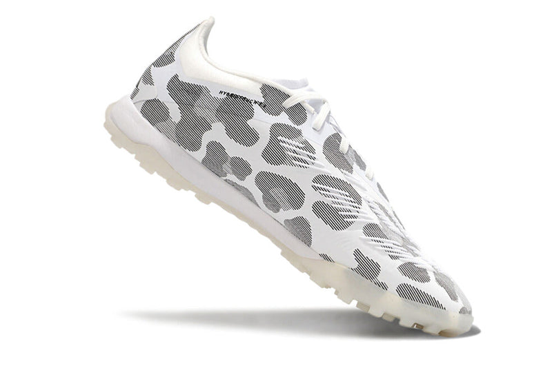 Chuteira Society Adidas Predator Elite 24 TF  - Cinza, Branca e Dourada