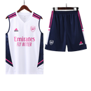 Conjunto Regata Arsenal Training 2023/24 Adidas - Branco