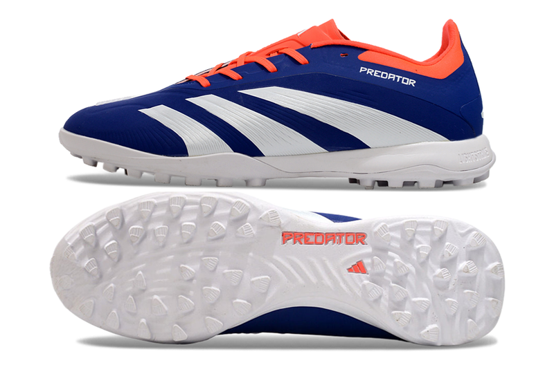 Chuteira Society Adidas Predator Elite 24 TF - Azul e Branca