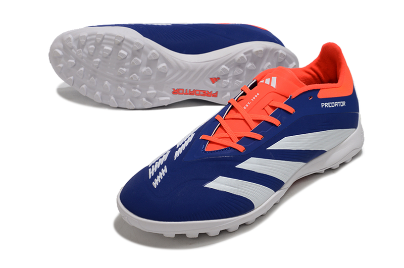 Chuteira Society Adidas Predator Elite 24 TF - Azul e Branca