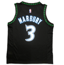 Regata NBA Minnesota Timberwolves Retrô Nike Authentic Marbury 3 - Preta