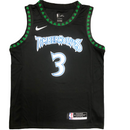 Regata NBA Minnesota Timberwolves Retrô Nike Authentic Marbury 3 - Preta