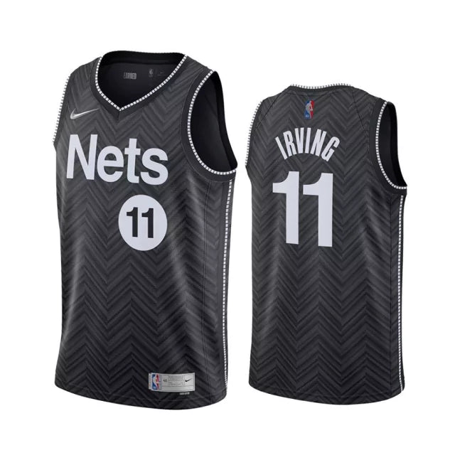 Regata NBA Brooklyn Nets Edition 20/21 Nike Authentic Irving 11 - Preta